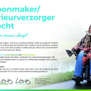 Vacature Lewis Seating Systems, Lewis Specials en Perteon Seats