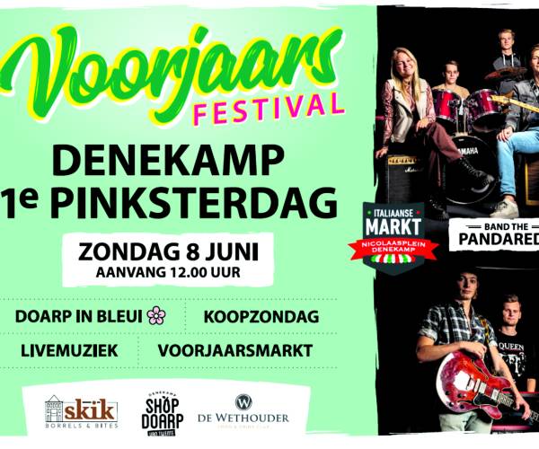 Voorjaarsmarkt op 1e Pinksterdag in Denekamp