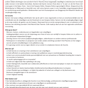 Vacature Leendert Vriel Twente