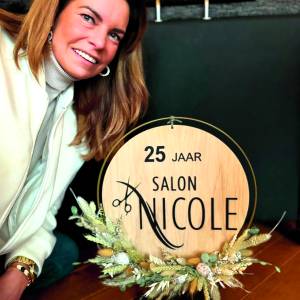 Salon Nicole bestaat 25 jaar en bedankt haar klanten